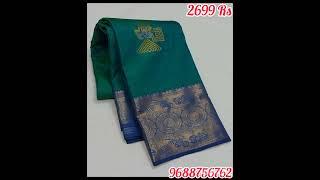 Kanchipuram silk mix Semi silk saree with blouse* offer 2699 Rs Ship Extra