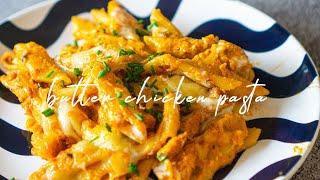 [ASMR] Butter Chicken Pasta Bake | Creamy Desi-Style Pasta Bake