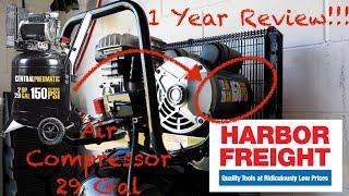 Harbor Freight Air Compressor 29 Gal 1 Year Review [4K]