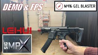 Demo - Le Hui SIG MPX (TOY!) Gel Ball Blaster - Metal Gears, Blowback, & More! M416GELBLASTER