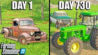 I SPENT 2 YEARS BUILDING A FARM WITH $0 AND A TRUCK - (SURVIVAL FARMING)