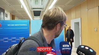 Jurgen Klopp runs away from Pep Guardiola