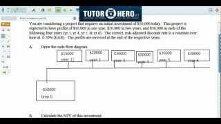 Online FinanceTutor - Net Present Value (NPV) Calculation