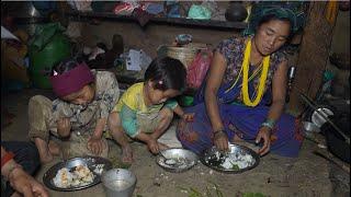 Nepali village || Cooking greens in the village