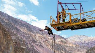  3,500 meters above sea level, I ran for my life. to do bungee jumping in North India [India EP.2]