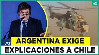 Argentina asegura que helicóptero del Ejército de Chile habría sobrevolado su espacio aéreo