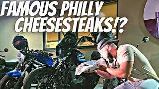 Finding the BEST Philly Cheesesteaks on the Harley Sportster!!