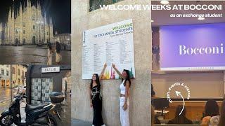 welcome weeks at bocconi, as an exchange student ⭐️ milan, classes, parties, food & more