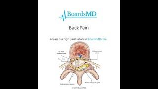 Back Pain | USMLE Surgery | @BoardsMD