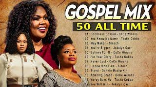 Cece Winans, Tasha Cobbs, Jekalyn Carr..  Greatest Black Gospel Music With Lyrics  Goodness Of God