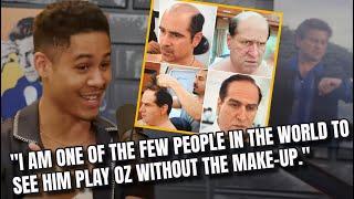 Rhenzy Feliz tells a GREAT story of acting alongside Collin Ferrell as The Penguin WITHOUT makeup.