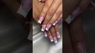 French Nails with  #shorts #acrylicnails #nailart #nailinspo #frenchtips #nails2022 #frenchnails