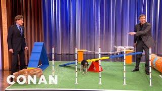 Will Ferrell's Amazing Canine Obstacle Course Demo | CONAN on TBS