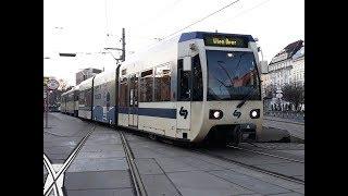 Cab View Badner-Bahn (WLB): Wien Oper - Baden Josefsplatz.