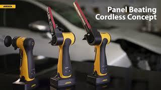 Ultimate Cordless Auto Body Repair Tools: Mirka® FBS-B File Belt Sander with the Mirka® ANGOS