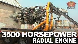 Wright R3350-93B 18 Cylinder Radial Engine Startup