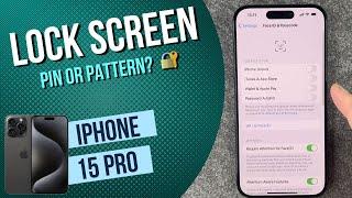 iPhone 15 Pro - How to set up screen lock •  • 🀡 •  • Tutorial