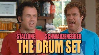 Arnold Schwarzenegger and Sylvester Stallone Star In - The Drum Set