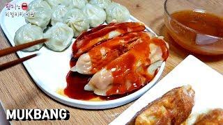 리얼먹방:) 만두먹방 제대로 한번 밀어넣어 보겠습니다!!!ㅣSPICY DUMPLINGSㅣ辛い餃子ㅣMUKBANG//EATING SHOW