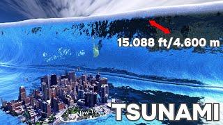 3D TSUNAMI Height Comparison  