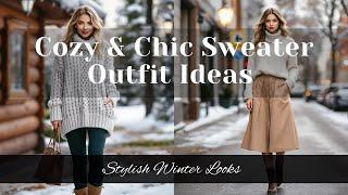 Cozy & Chic Sweater Outfit Ideas for Stylish Winter Looks