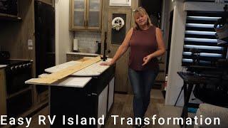 "Budget-Friendly DIY RV Island Renovation: From Drab to Fab in a Weekend"