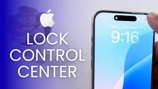 How To Disable Control Center On iPhone Lock Screen (iOS 18)