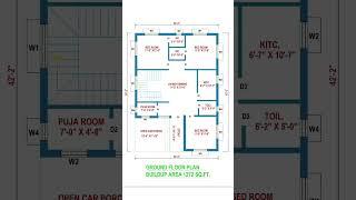 30x40 house plan | 30x40 simple house plan #houseplan #housedesign