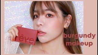 BURGUNDY MAKEUP TUTORIAL  moonshot - Rêve de Paris | Erna Limdaugh
