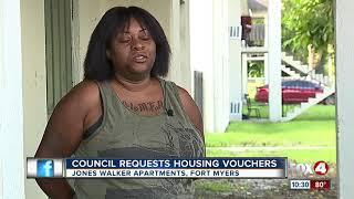 City requests housing vouchers for Jones Walker apartment residents