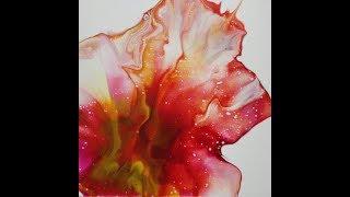 (256) Flower Dutch Pour Fluid Art Technique