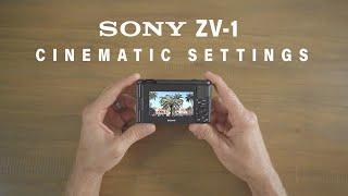 HOW TO SETUP SONY ZV-1 with CINEMATIC SETTINGS FOR FILMMAKING