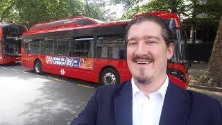 'First Drive' of a fully  Electric Bus in London. (Part 1 of 2)