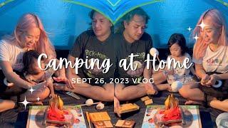 Camping at home #AbawFam #ChinChanChecks Campfire Smores Play Set #MelissaAndDoug #ASMR #PlayPretend