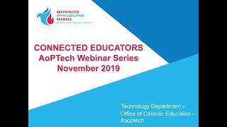 AoP Tech Connected Educators Webinar November 2019