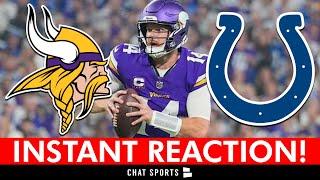 Vikings vs. Colts Instant Reaction!