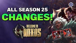 ALL THE CHANGES in NOXUS Season 2025 League of Legends