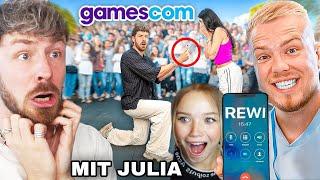 JULIA sieht MEINEN Heiratsantrag im AVIVEHD Gamescom Video (eskaliert komplett)