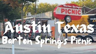 Austin: Driving Tour from Bee Cave to Barton Springs Picnic. [4K]