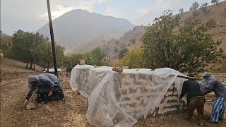 The family's resistance to severe storms and the construction of structures for comfort