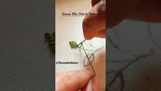  Easy Leaf ‍️ Hand Embroidery Designs | Embroidery for Beginners #shorts  #embroidery