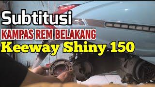 Subtitusi kampas rem belakang Benelli Keeway shiny 150‼️