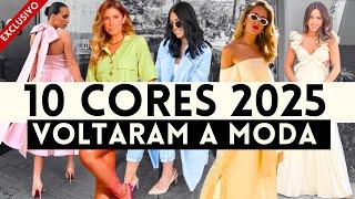 10 CORES VERÃO 2025 QUE VOLTARAM A MODA ESTE ANO!