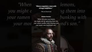 Shakespeare Famous Quotes...But Modern  (Part 5 of 5) #shakespearequotes #funnyquotes