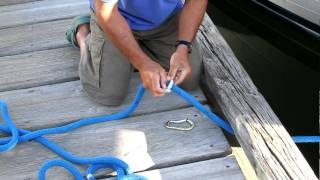 How To Use a Shockles Linegrabber When Tying to a Dock