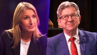 Jean-Luc Mélenchon invité sur LCI avec Amélie Carrouër