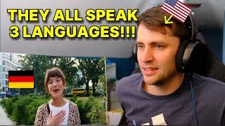 American reacts to: How many Languages to Germans speak? (Berlin)