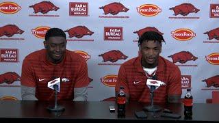 Quincy Rhodes Jr. and Braylen Russell talk about Arkansas spring practice and more