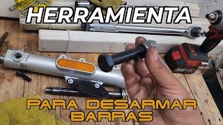 Como hacer herramienta dado de llave allen para desarmar barras moto