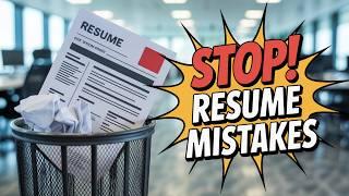 Is Your Resume Getting IGNORED? Here's Why